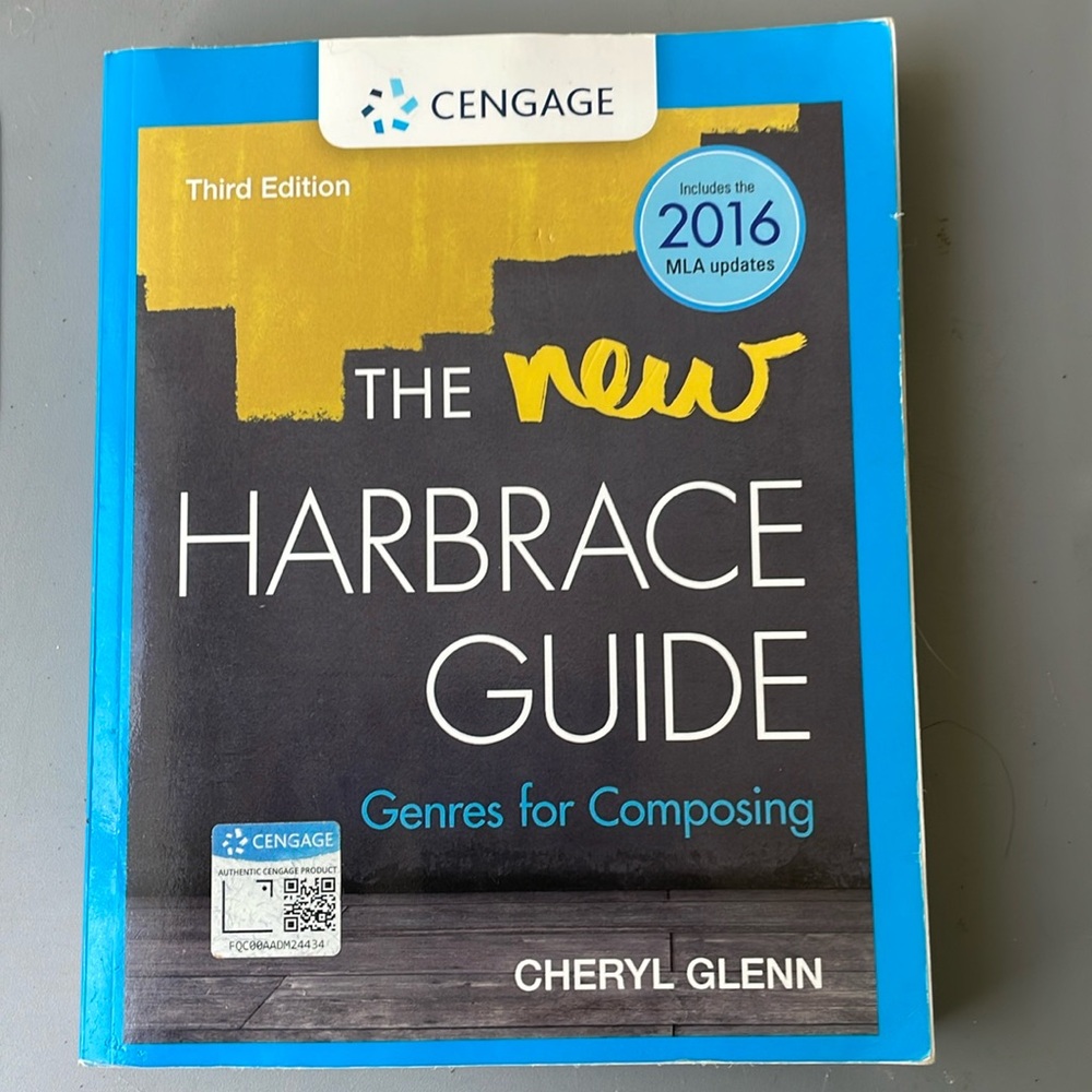 The New Harbrace Guide: genres for composing